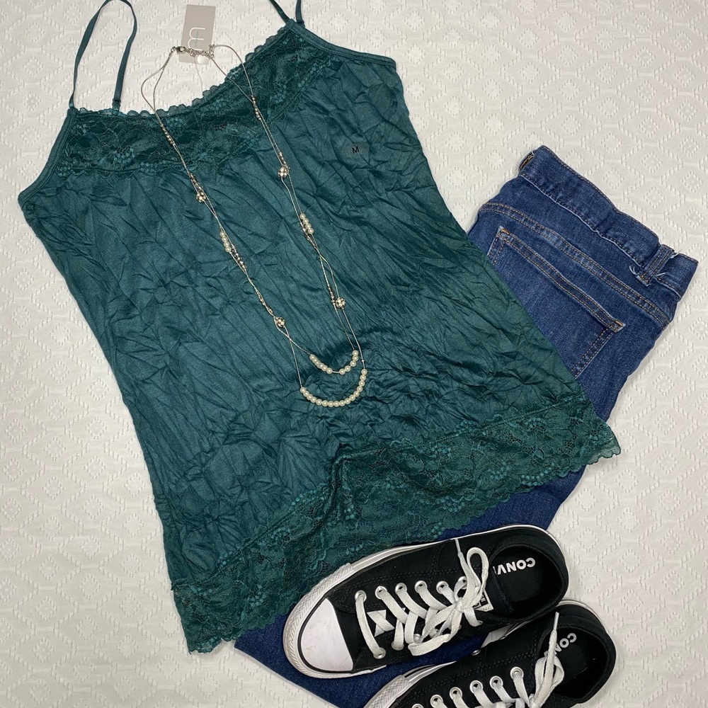 Maurices Crinkled Laced Cami